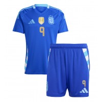 Maglie da calcio Argentina Julian Alvarez #9 Seconda Maglia Bambino Copa America 2024 Manica Corta (+ Pantaloni corti)